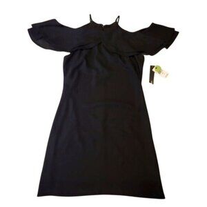 Darian Open Shoulder Black Dress Size 2 Formal